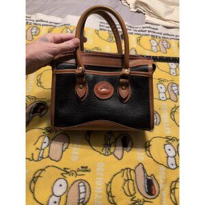 DOONEY & BOURKE Black All Weather Leather Crossbody Bag Purse NO STRAP READ